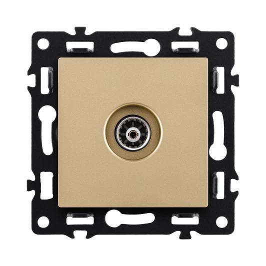 AS-021GD Розетка спутниковая SAT золотой Kollinger Asthetik AS-021GD