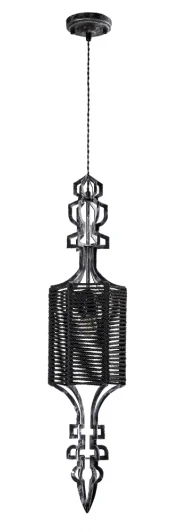 PRIMA SP1 B BLACK-SILVER/BLACK Подвесной светильник Crystal Lux Prima SP1 B BLACK-SILVER/BLACK