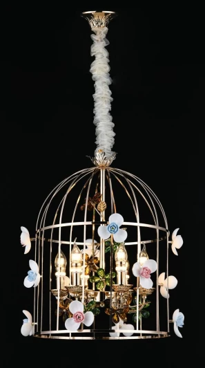 F2924-13 Подвесная люстра Alfa Light F2924-13 (220V, на цепи, свеча, цветы)