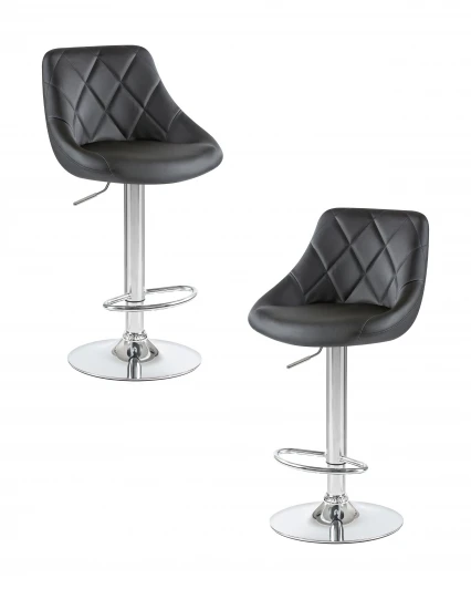 LM-5007-N_CH-M_EL-black Набор 2 шт стул барный DOBRIN LOGAN (чёрный)