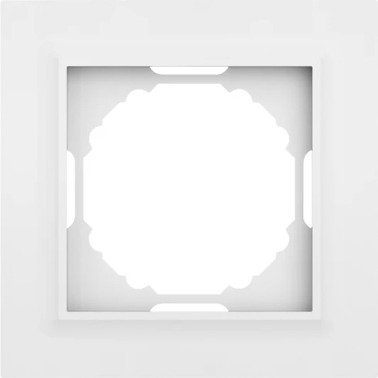 DEW21133 Рамка 1-я, Wave матовый белый Donel A07 DEW21133