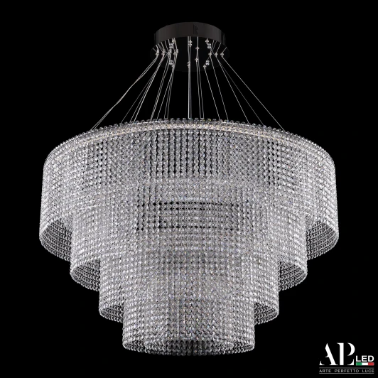 SH02.93.4D.A.Ni.4000.INT Подвесная люстра хрустальная светодиодная APL LED Sicilia SH02.93.4D.A.Ni.4000.INT