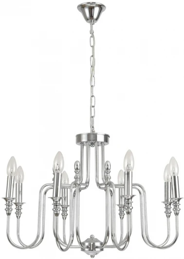 8317/8 Подвесная люстра Lumion Suana 8317/8 хром/металл E14 8*40W 220V (на цепи, подсвечник, свеча)