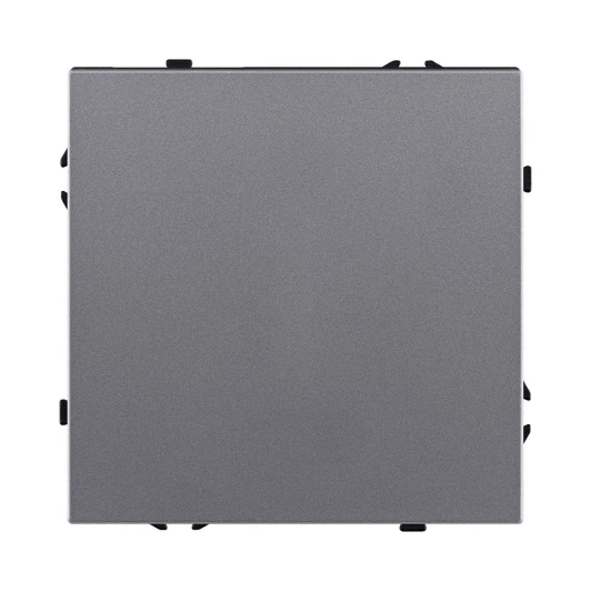 EC-006GY Выключатель кнопочный 1-клавишный 10А/250В серый Kollinger Eclipse EC-006GY