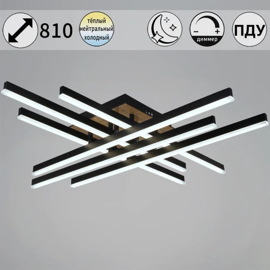 09439-0.3-06 Потолочная люстра (+ночной режим) светодиодная на штанге с пультом Reluce 09439-0.3-06