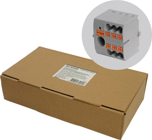 49747 Зажим блочный на 6 точек Stekker 49747