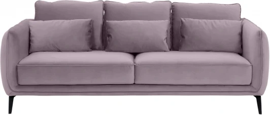 664752 Диван Amsterdam трехместный ОГОГО (арт.664752), (Ткань/Сиреневый)