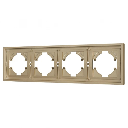 054663 Рамка пластиковая FRM-TENDO-SFPL-4-GD (Arlight, Матовый песочный) 054663