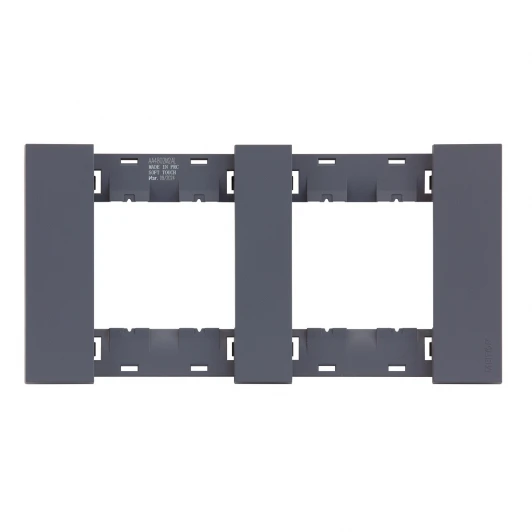 AA4802M2AL Рамка 2-ая графит матовый Meiton AA4802M2AL