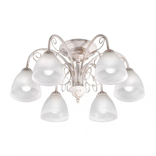 S9099-6 Люстра потолочная Day&Night, 6 плафонов, белый с золотом