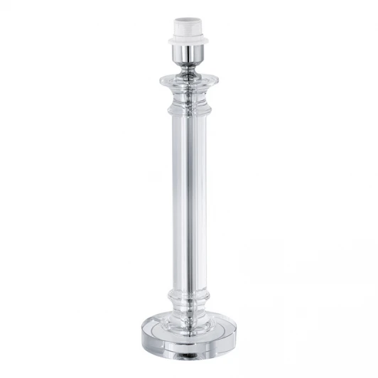 49853 Основание настольной лампы Eglo Glasbury, 1 лампа, хром с прозрачным