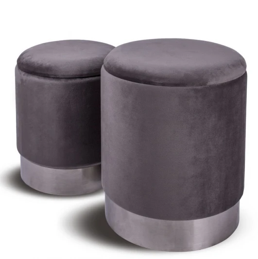 MY18A070GS(small+big) Комплект из 2 пуфиков серый MY iNTERNO Oslo MY18A070GS(small+big)