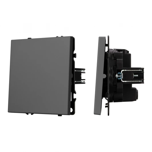 054251 Механизм выключателя одноклавишный перекрёстный SWT-NOBE-MKX1-SFPL-GR (230V, 10A) (Arlight) 054251