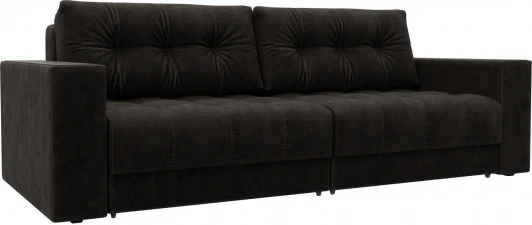 128397 Диван прямой с декором Лига-049 НПБ Лига Диванов (Велюр) арт.128397