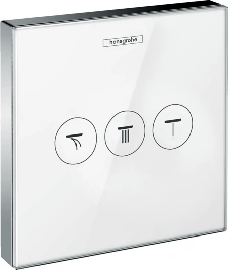 15736400 Переключатель потоков Hansgrohe ShowerSelect 15736400 на три потребителя, белый