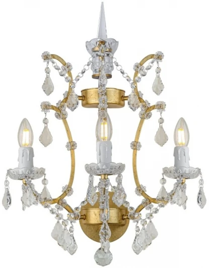 L27923.90 Бра Rococo L27923.90 (220V, хрусталь, подвески, подсвечник, свеча)