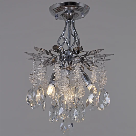 01108-0.3-300 CR Потолочная люстра на штанге хрустальная Reluce 01108-0.3-300 CR (220V)