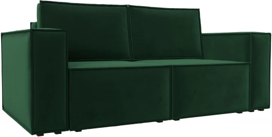 121873 Диван прямой Куба мини (Зеленый/Велюр) Лига Диванов арт.121873
