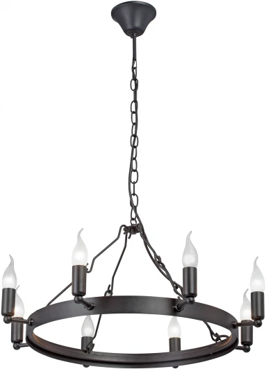 V3924-1/8 Подвесная люстра большая Vitaluce V3924-1/8, 8xE14 макс. 40Вт V3924-1/8 (220V, на цепи, свеча)