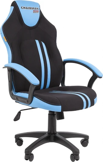 CHAIRMAN GAME 26 Игровые кресла CHAIRMAN GAME 26 (Пластик,Экокожа,Ткань/Черный,Голубой)