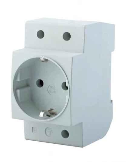 39171 Розетка на DIN-рейку с заземлением Stekker 39171