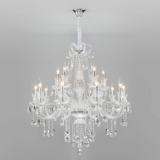 336/15 хром Подвесная люстра Bogate's Gabrielle 336/15 Strotskis