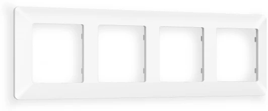 AF110124 Рамка Ambrella Volt ALFA Line (Белый матовый) 4-ая AF110124