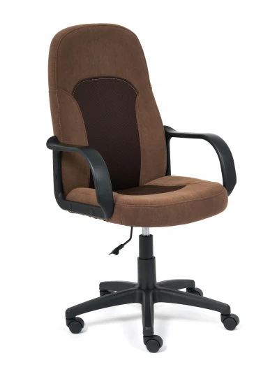 15020 Кресло PARMA флок/ткань, коричневый, 6/TW-24 Tetchair 15020