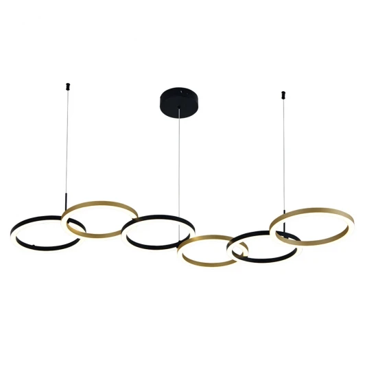 V000213L Подвесной светильник Indigo Anello V000213L (14034/A/6P Black)