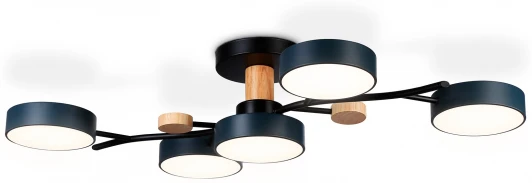 FL4835 Потолочная люстра на штанге светодиодная с пультом Ambrella Comfort FL4835 (регулировка яркости, 220V, круглые)