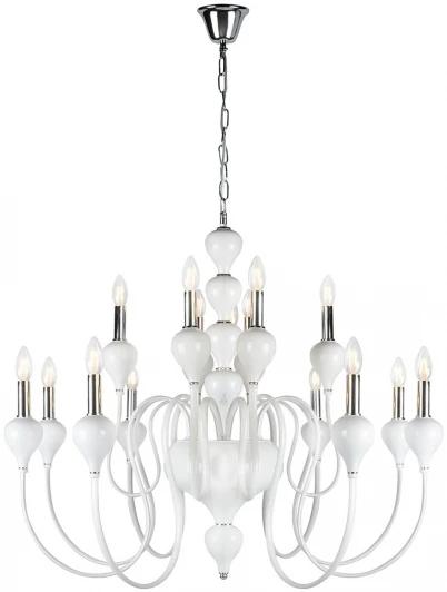 88003-10+5 WH Подвесная люстра iLamp Lady 88003-10+5 WH