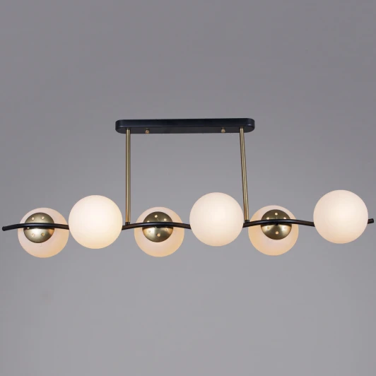36364-0.3-06 BK+COP Потолочная люстра на штанге Reluce 36364-0.3-06 BK+COP (220V, шар)