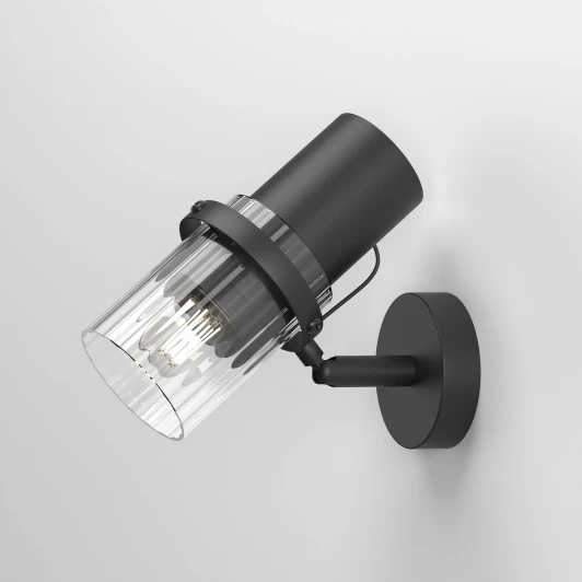 503111 черный Спот с поворотным механизмом Eurosvet Megre 503111 черный