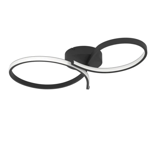 901266 Потолочная люстра светодиодная Eglo Serpins 901266 21W(LED), алюминий, сталь, черный, пластик, белый, 3000K