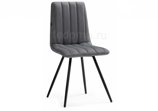 462153 Стул на металлокаркасе Биджей velutto 32 / черный