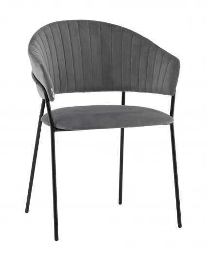 УТ000041621 Стул Бруно NEW велюр серый Stool Group арт.УТ000041621