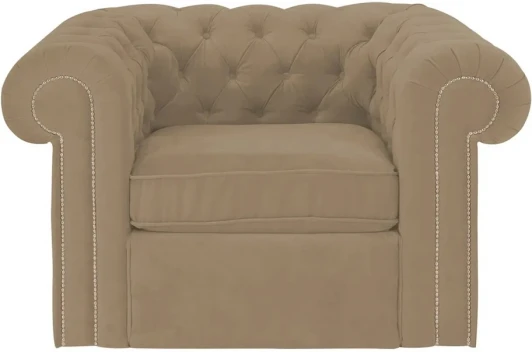 329822 Кресло Chesterfield ОГОГО (арт.329822), (Ткань/Капучино)