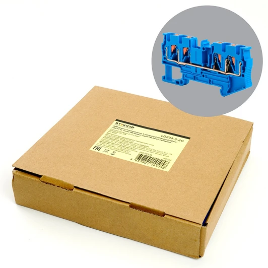 49254 Зажим пружинный 4-х проводной проходной Stekker 49254