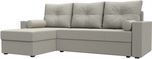 125975L Диван угловой Верона Лайт левый угол (Бежевый/Рогожка) Лига Диванов арт.125975L