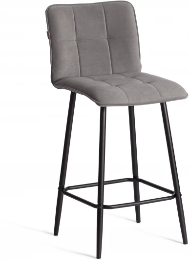 24906 Полубарный стул Bari/Бари Tetchair (Металл,Велюр/Серый) арт.24906