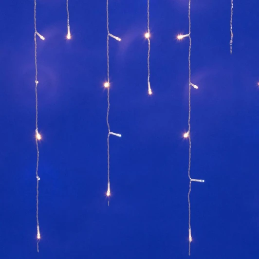 ULD-B25006-440/TTK WARMWHITE-WHITE IP44 Бахрома светодиодная с эффектом мерцания, 25м. соединяемая, 440 светодиодов, теплый белый и белый свет Uniel ULD-B25006-440/TTK WARMWHITE-WHITE IP44