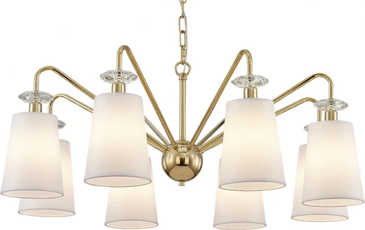 4628/С gold Подвесная люстра Newport 4620 4628/С gold (220V, на проводе)