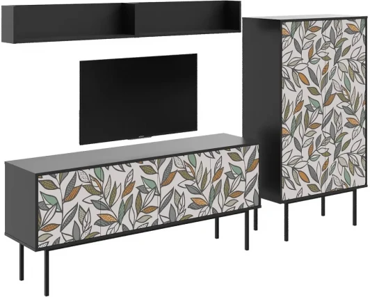 599607 Композиция Boho Color 6 ОГОГО (арт.599607), (ЛДСП/Черный)