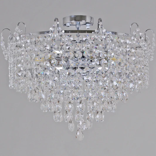 90192-0.3-10 CR Потолочная люстра на штанге хрустальная Reluce 90192-0.3-10 CR (220V)