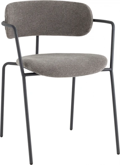 УТ000039184 Стул Дженни букле Темно-серый каркас антрацитово-серый муар Stool Group (арт.УТ000039184)