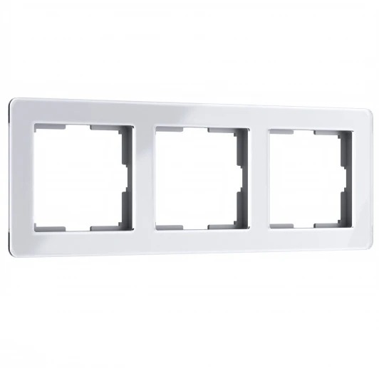 W0032701 Рамка на 3 поста Acrylic (белый) Werkel W0032701 (a059315)