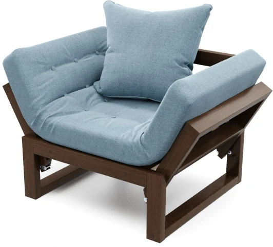 19333 Кресло Arsko Амбер орех голубая рогожка