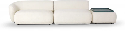 855360 Диван Fabro ОГОГО (арт.855360), (Букле,Ткань/Белый)