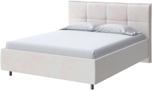 2023278 PROxSON Кровать Lino без основания (Ткань: Велюр Teddy Снежный) 80x190