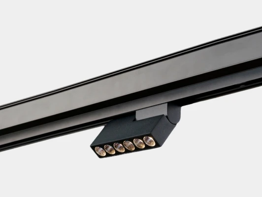 SY-LINK-FL-BL-6-WW Трековый светильник магнитный светодиодный книжка дарклайт черный 6Вт 48V 3000К Lumker SY-LINK SY-LINK-FL-BL-6-WW